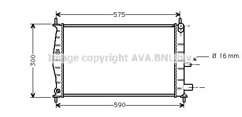 AVA QUALITY COOLING Radiaator,mootorijahutus FDA2218